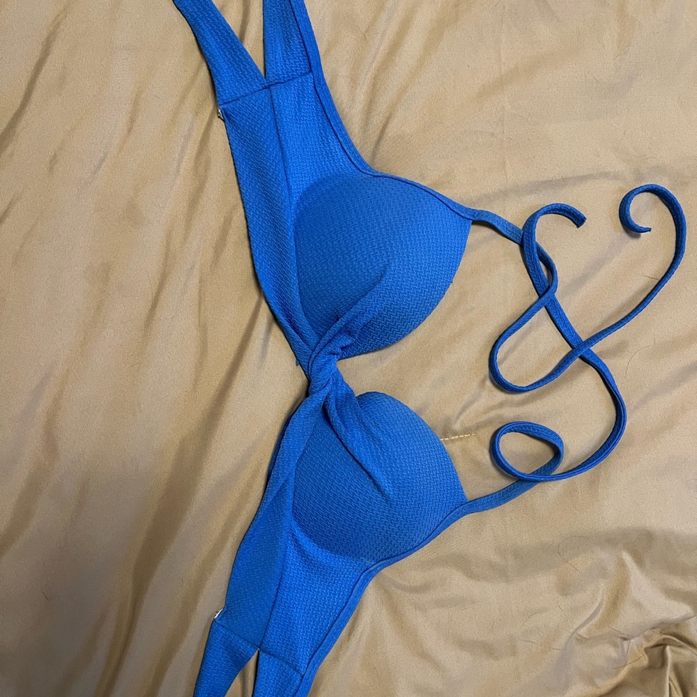 Shade & Shore Blue Bikini Top